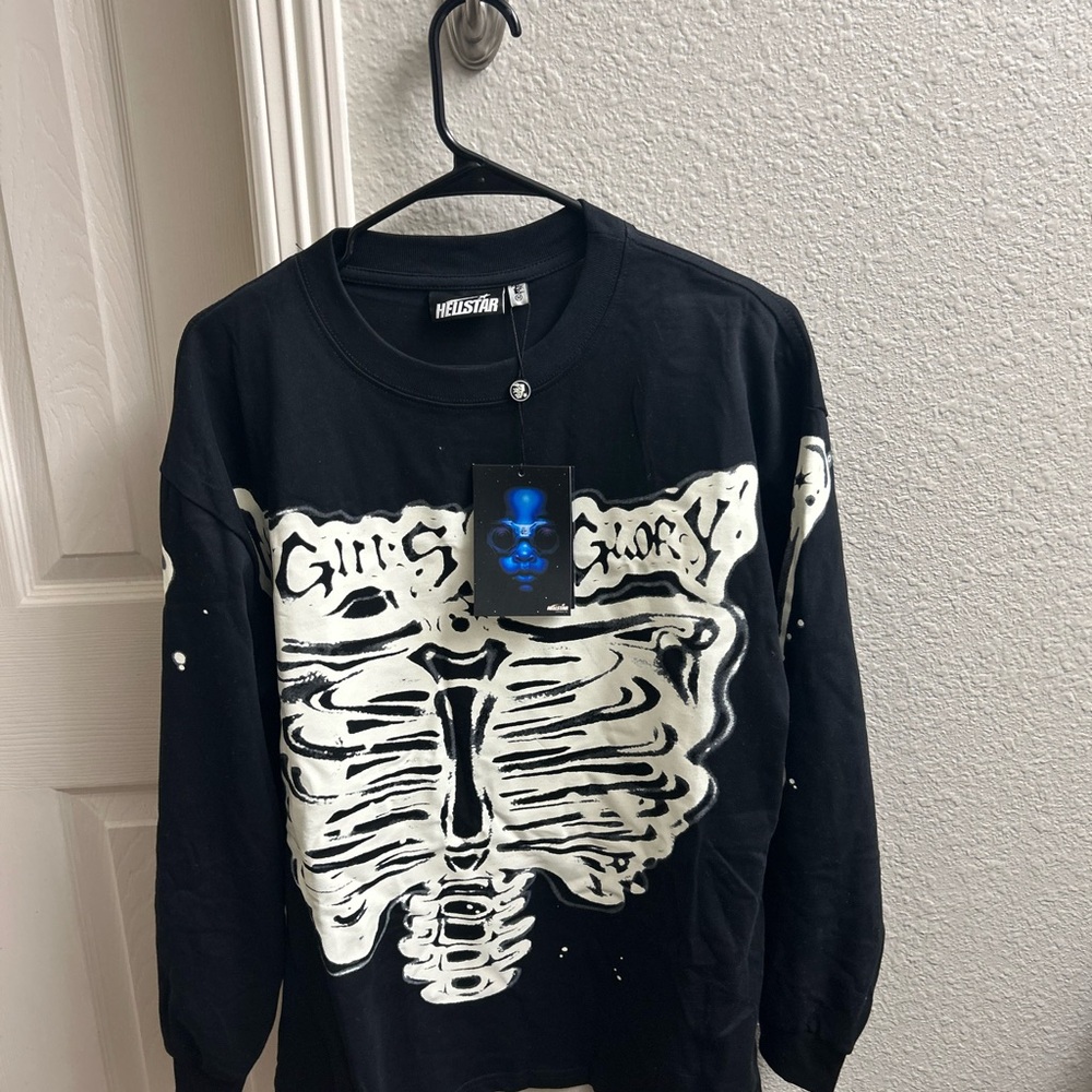 Hellstar airbrushed bones Long Sleeve